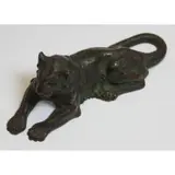 New York Bronze Lion Figure by Tiffany Studios, 5" Bronze seated lion, sold Jul 2018