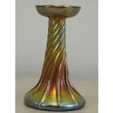 Favrille Glass Candlestick by Tiffany Studios, sold Jul 2017