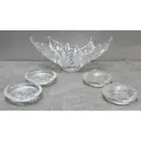 Glass Lot Including a Champs-Elysees Bowl by Lalique, sold Jun 2017