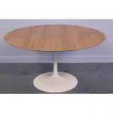 Eero Saarinen, ; Knoll Tulip Table with Walnut Top
