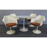 Eero Saarinen, ; Knoll Tulip Dining Set with Marble