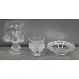France signed Glass Lot To Inc by Lalique, sold Jan 2017