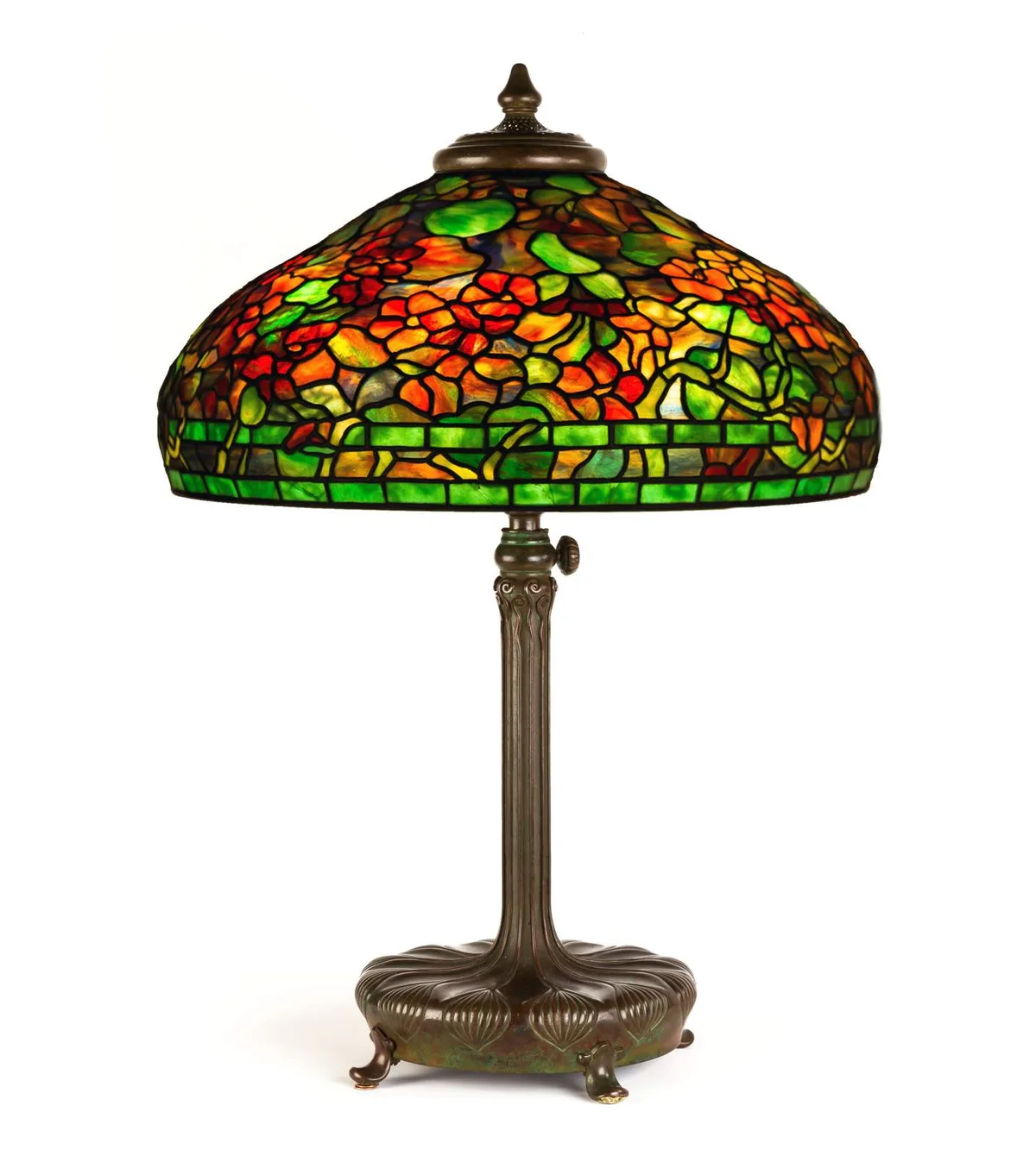 'Nasturtium' Table Lamp by Tiffany Studios, sold Sep 2018