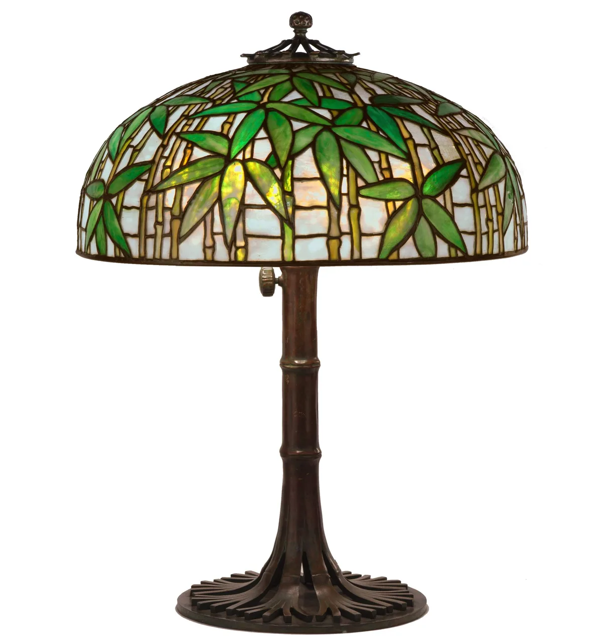 Bamboo Table Lamp by Tiffany Studios, sold Mar 2019