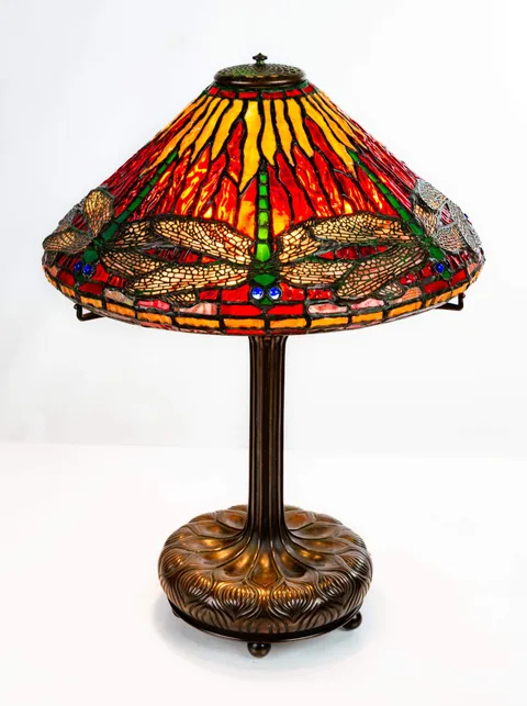 Tiffany Studios, Dragonfly Table Lamp