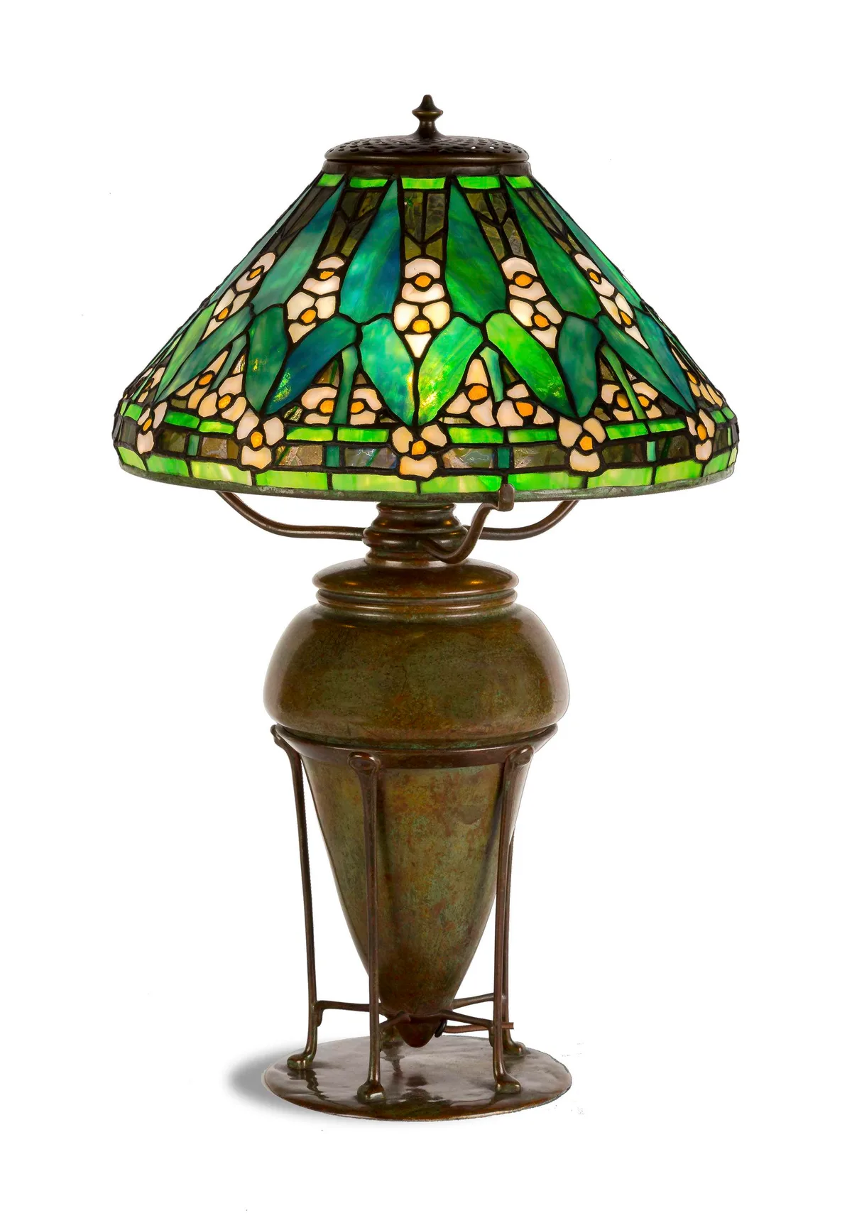 Arrowroot Table Lamp by Tiffany Studios, sold Mar 2019