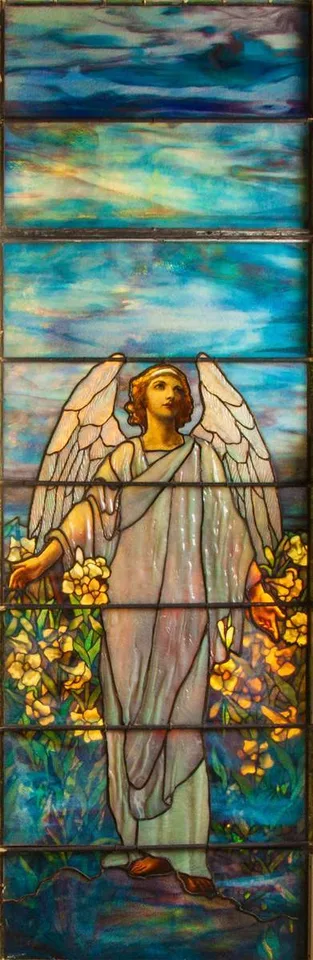 Memorial Window Angel of Resurrection by Tiffany Studios, sold Sep 2014