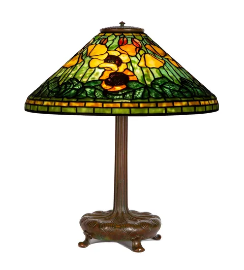 Poppy Table Lamp by Tiffany Studios, sold Sep 2019