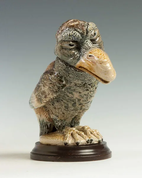Martin Brothers, Glazed Stoneware Bird Tobacco Jar