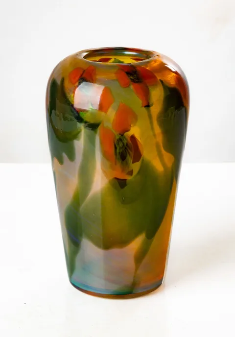 Tiffany Studios, Paperweight Vase, 1918, hand-blown favrile glass