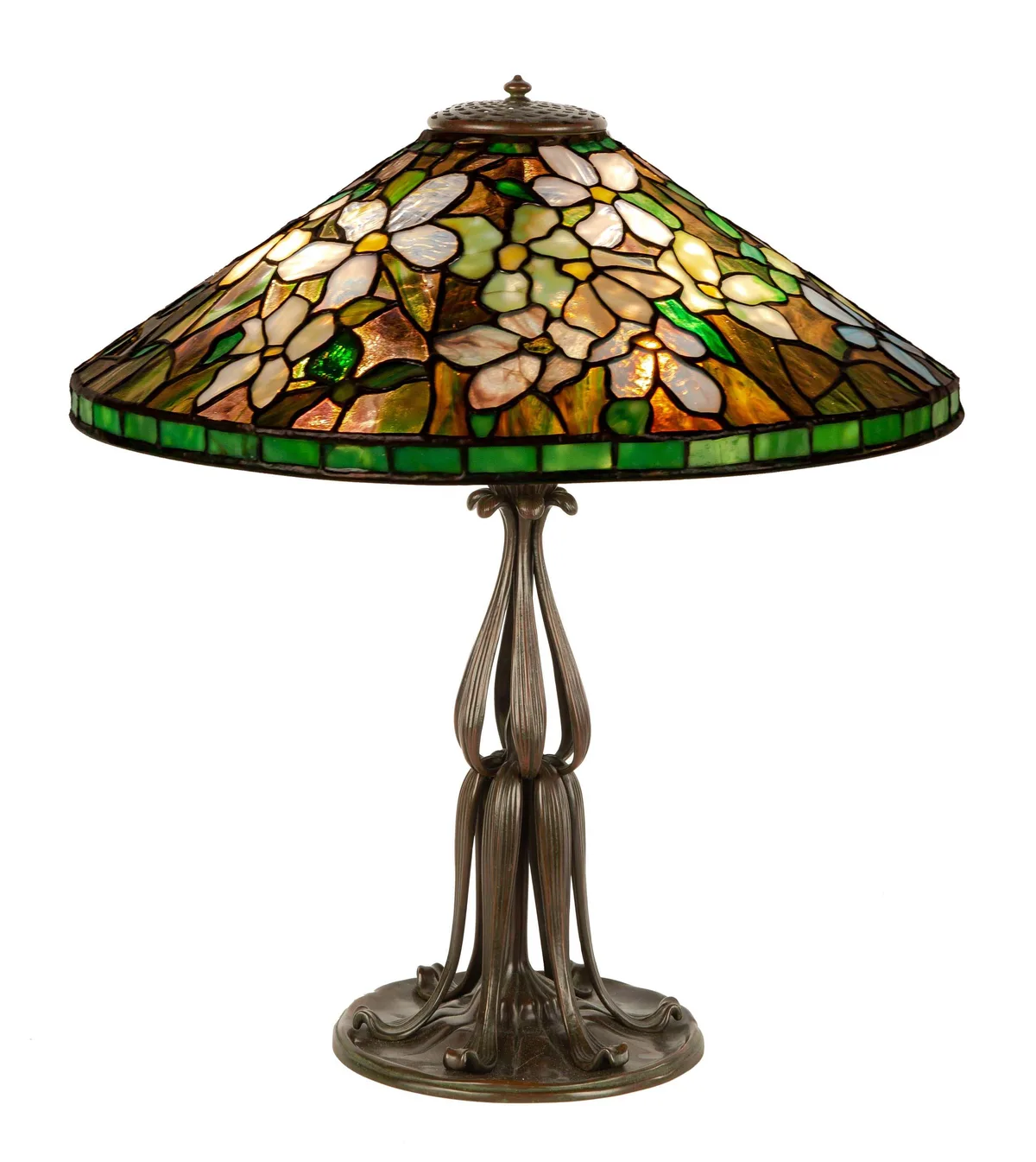 Clematis Table Lamp by Tiffany Studios, sold Mar 2022