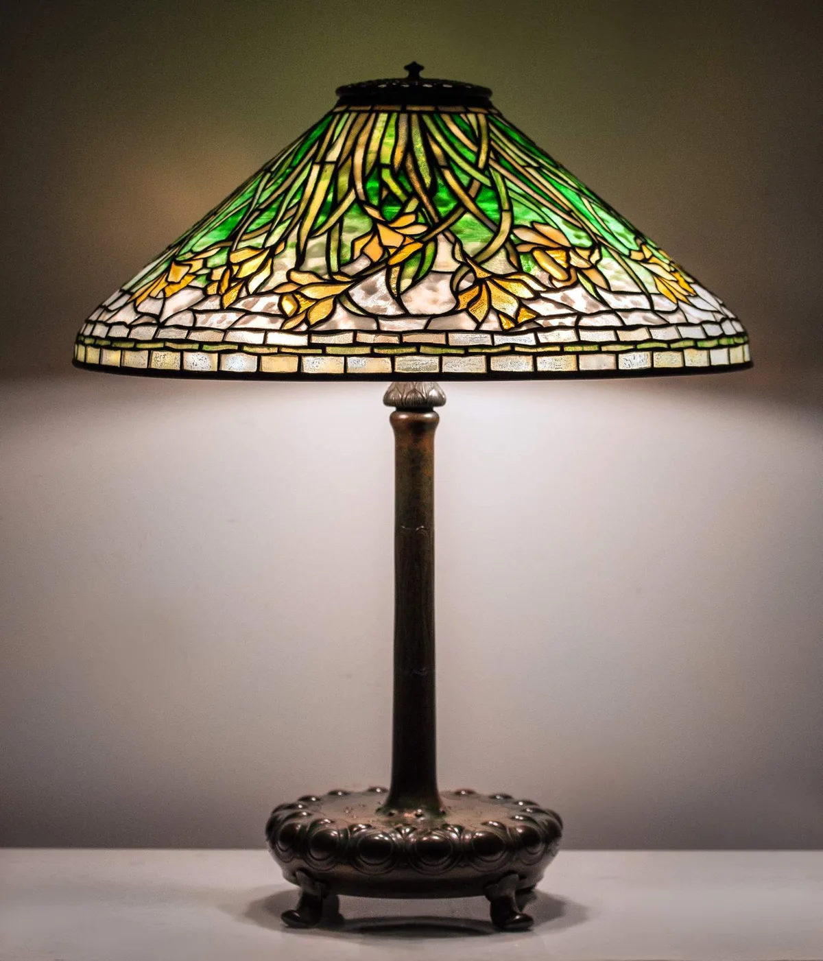 Daffodil Lamp by Tiffany Studios, sold Mar 2016