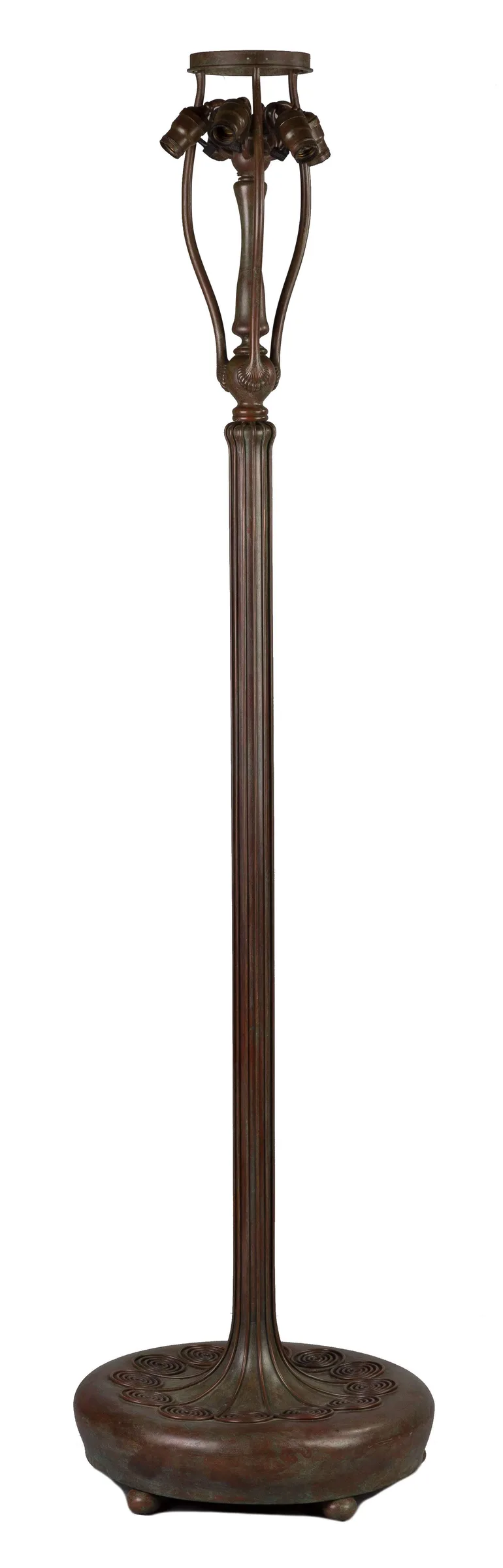 Scroll Senior Floor Base by Tiffany Studios, sold Mar 2018