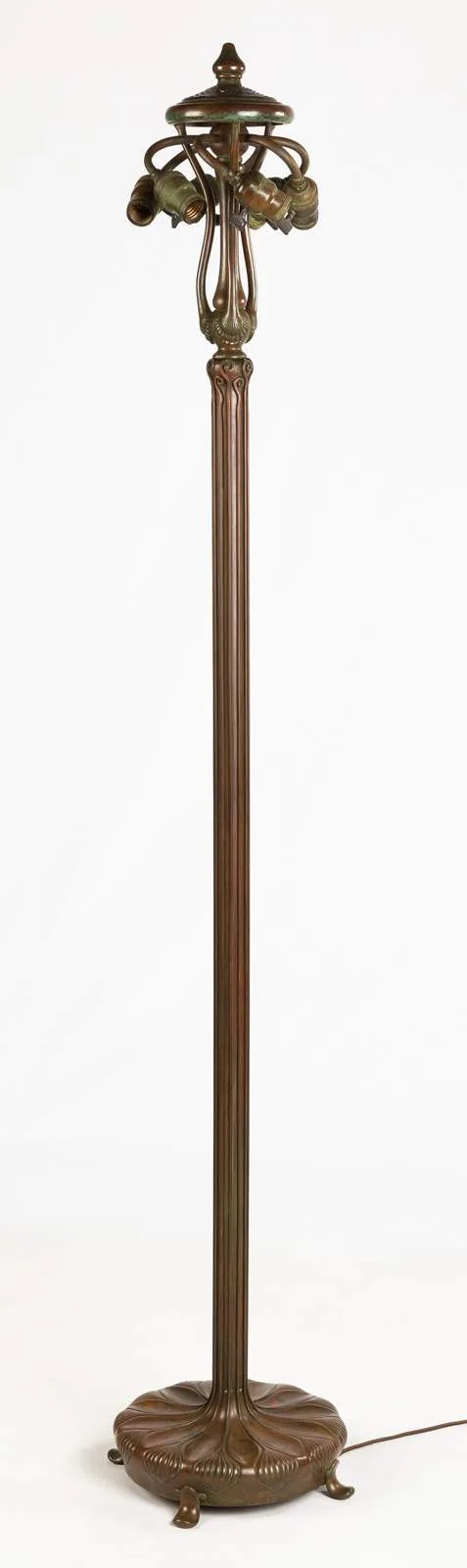 Bronze Decorated Junior Floor Base by Tiffany Studios, sold Sep 2018