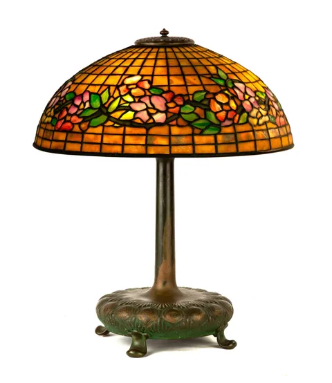 Banded Dogwood Table Lamp by Tiffany Studios, sold Sep 2019