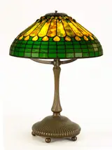 Tiffany Studios, Jeweled Feather Table Lamp