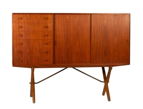 Cross Legged Credenza/Sideboard by Hans J. Wegner, sold Mar 2020