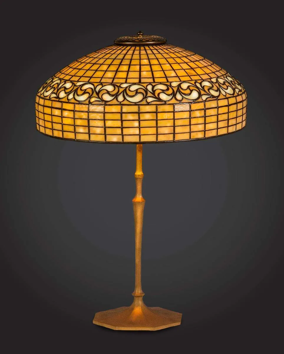 Tiffany Studios, Lemon Leaf Table Lamp