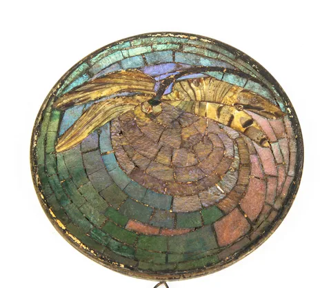 Mosaic Glass Dragon Fly Trivet by Tiffany Studios, sold Nov 2019