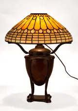 Tiffany Studios, Jeweled Feather Table Lamp