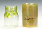 Dale Chihuly, Iridescent Yellow & Green Vase