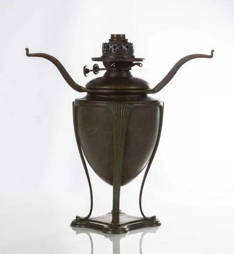 Tiffany Studios, Oil Lamp Base, 1910, patinaed bronze