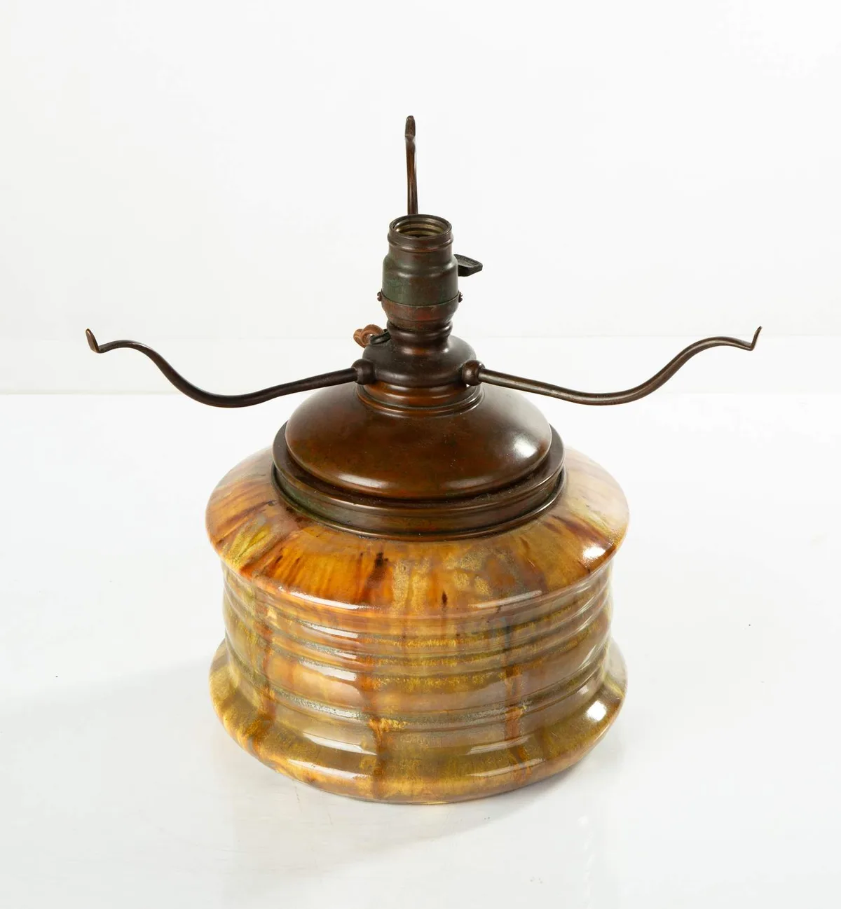Pottery Lamp Base by Tiffany Studios, sold May 2024