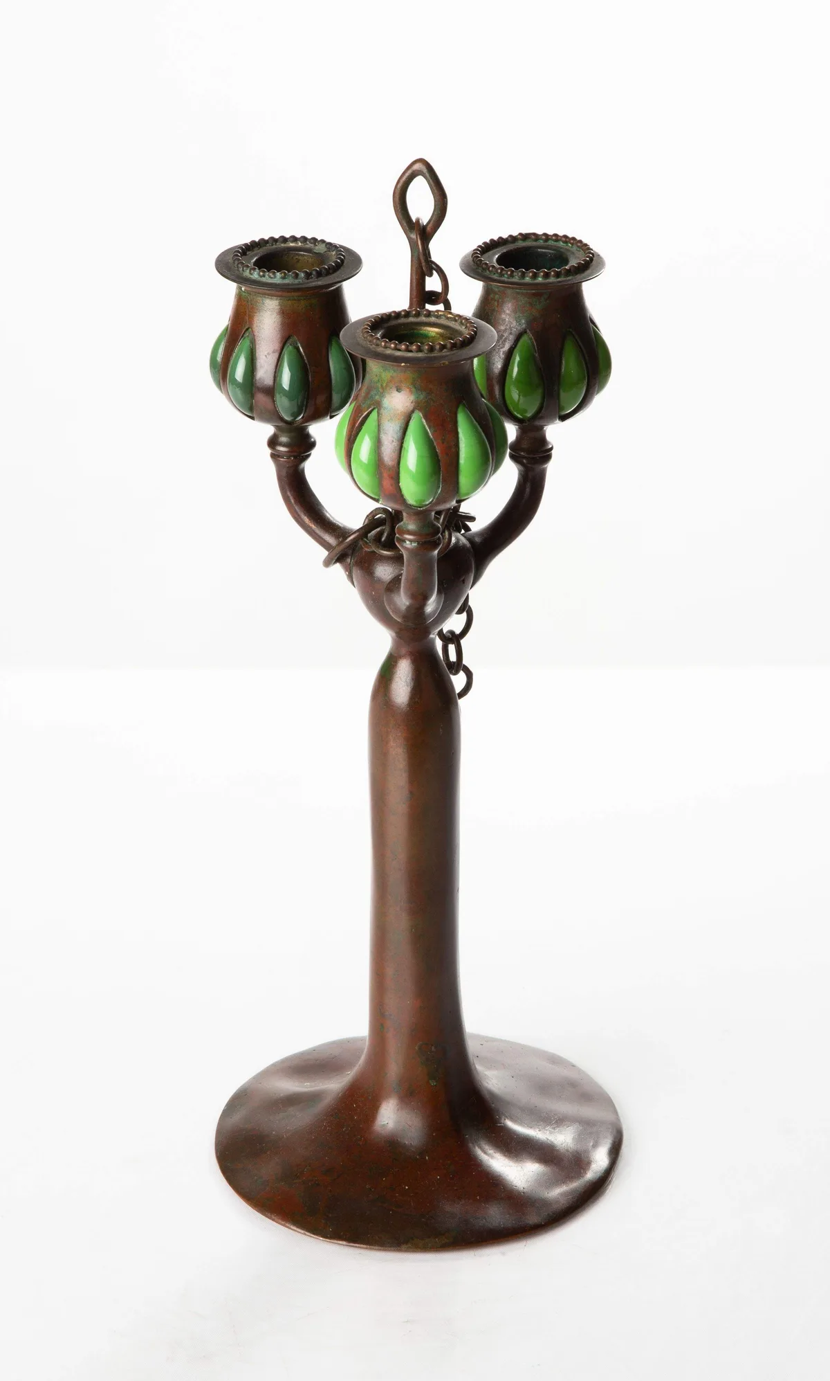 Blown-Out Candlestick by Tiffany Studios, sold Sep 2024