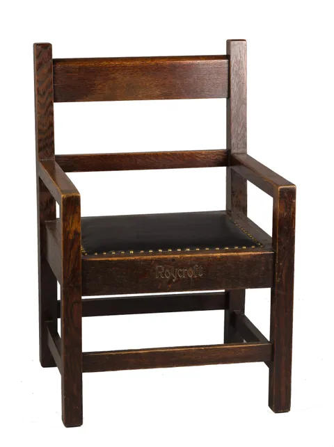 Oak Armchair by Roycroft, sold Nov 2017