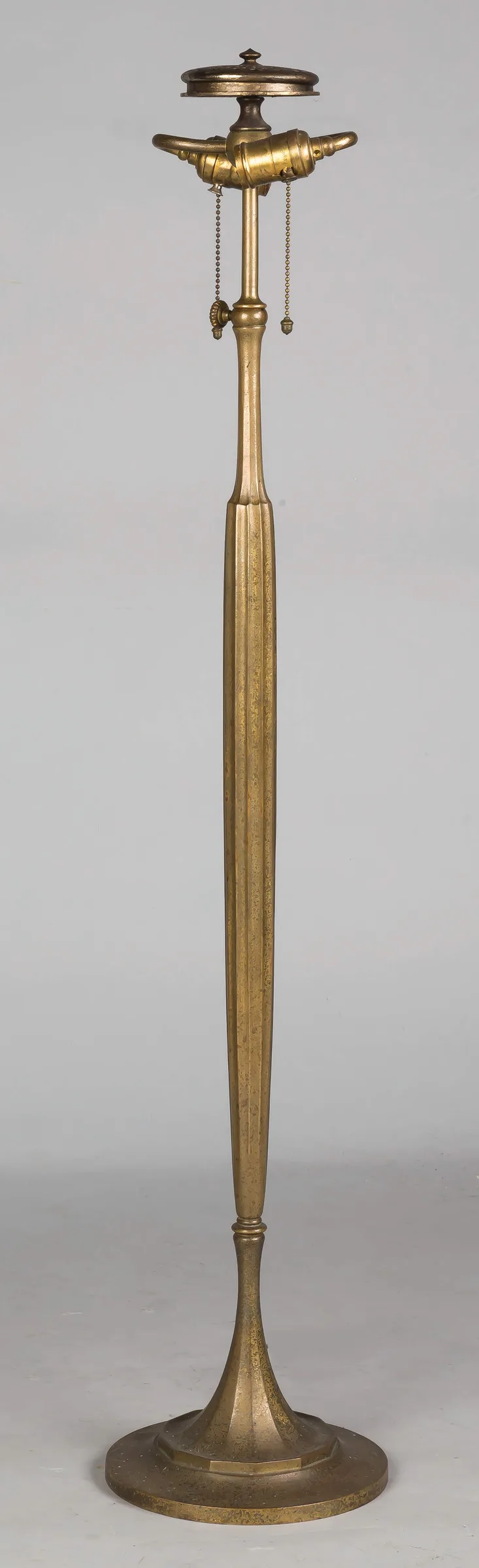 Adjustable Bronze Lamp Base by Tiffany Studios, sold Mar 2017