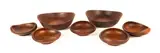Finn Juhl, and Kay Bojesen (Danish, 1886-1958), Seven Teak Bowls