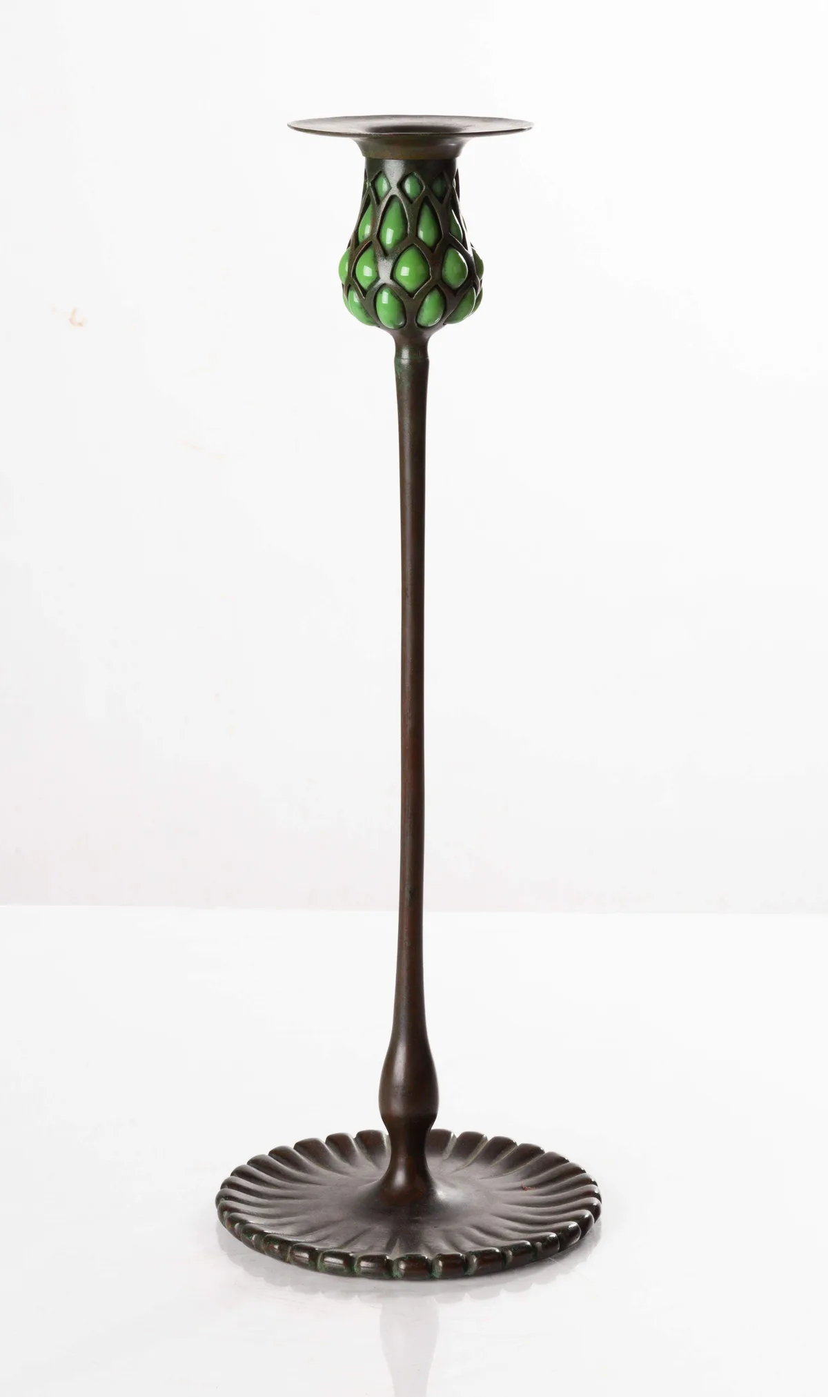 Blown-Out Candlestick by Tiffany Studios, sold Nov 2023
