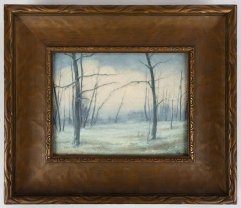 Edward Diers, for Rookwood Pottery, Landscape Plaque, 1918, glazed porcelain
