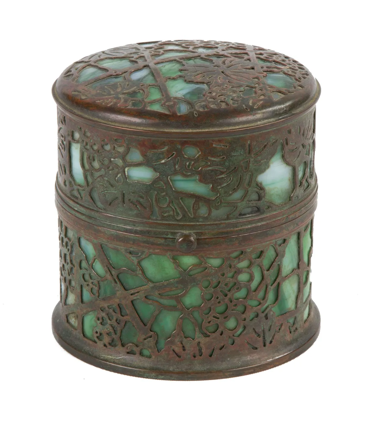 Grapevine Paste Pot by Tiffany Studios, sold Mar 2018