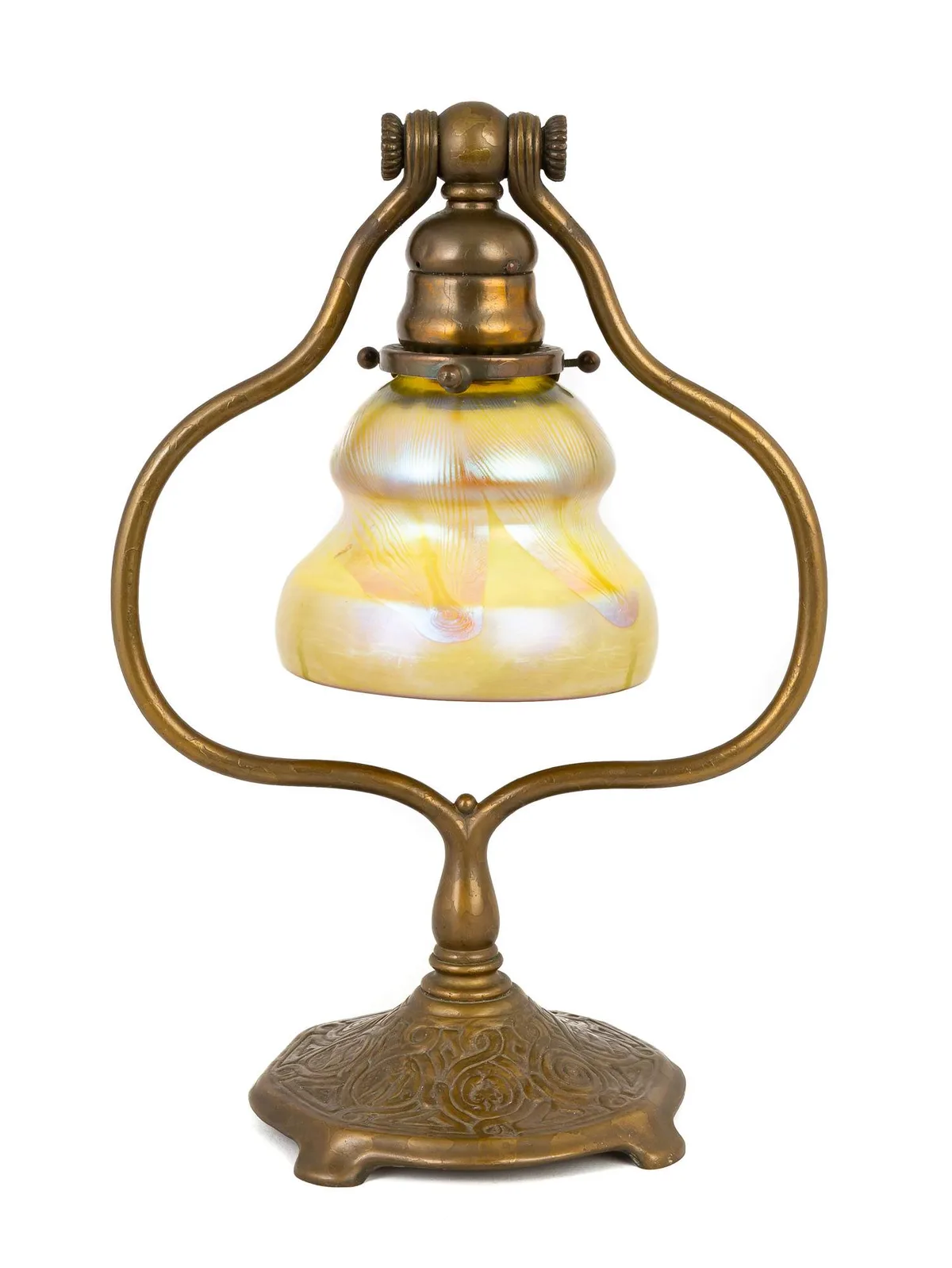 Harp Lamp by Tiffany Studios, sold Sep 2019