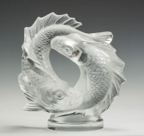 Molded & Frosted Fish by Lalique, sold Feb 2015