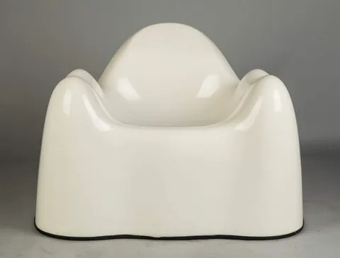 Molar Group White Armchair by Wendell Castle, sold Sep 2016