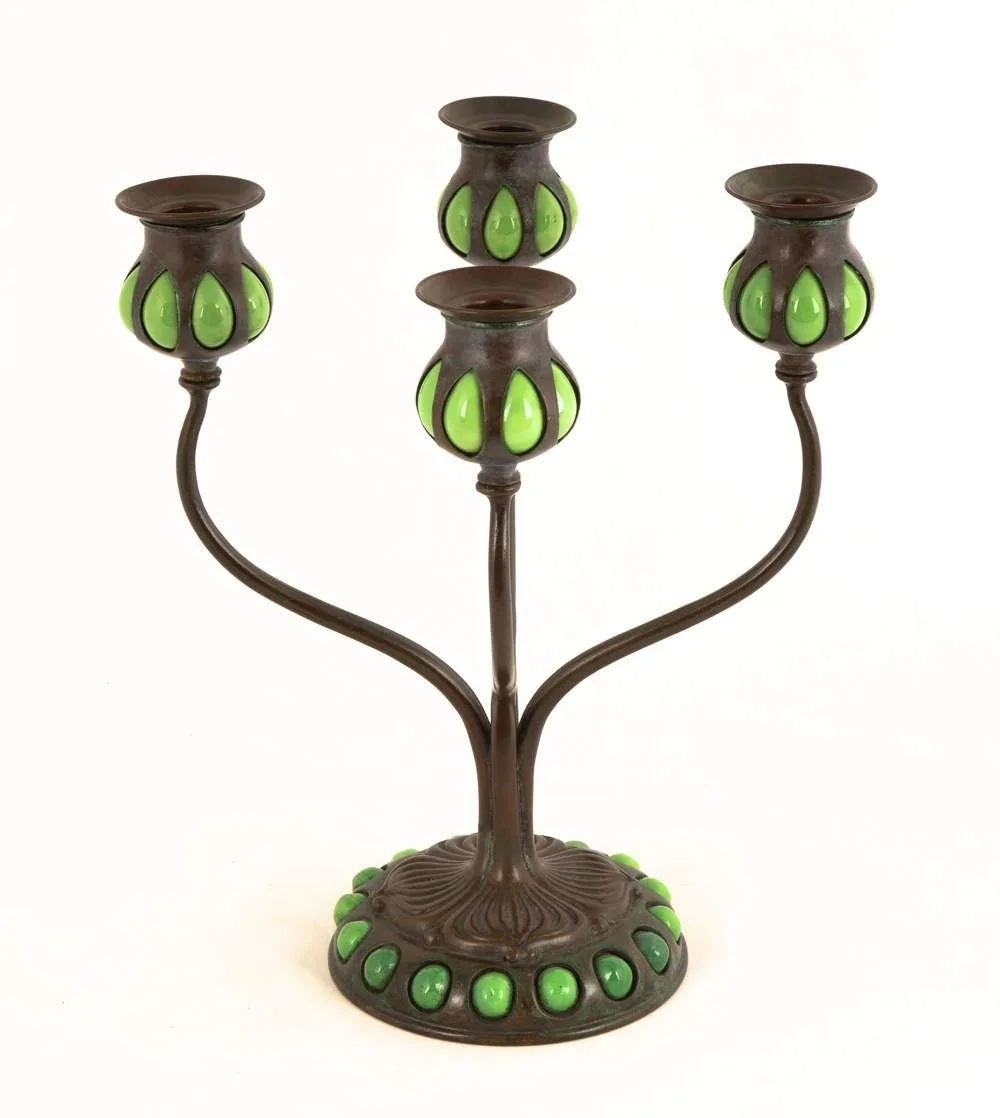 Candelabra by Tiffany Studios, sold Nov 2020