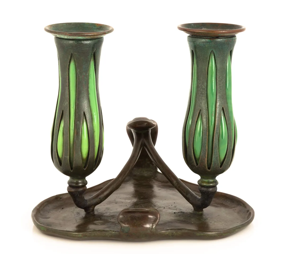 Chamber Candlestick by Tiffany Studios, sold Mar 2019