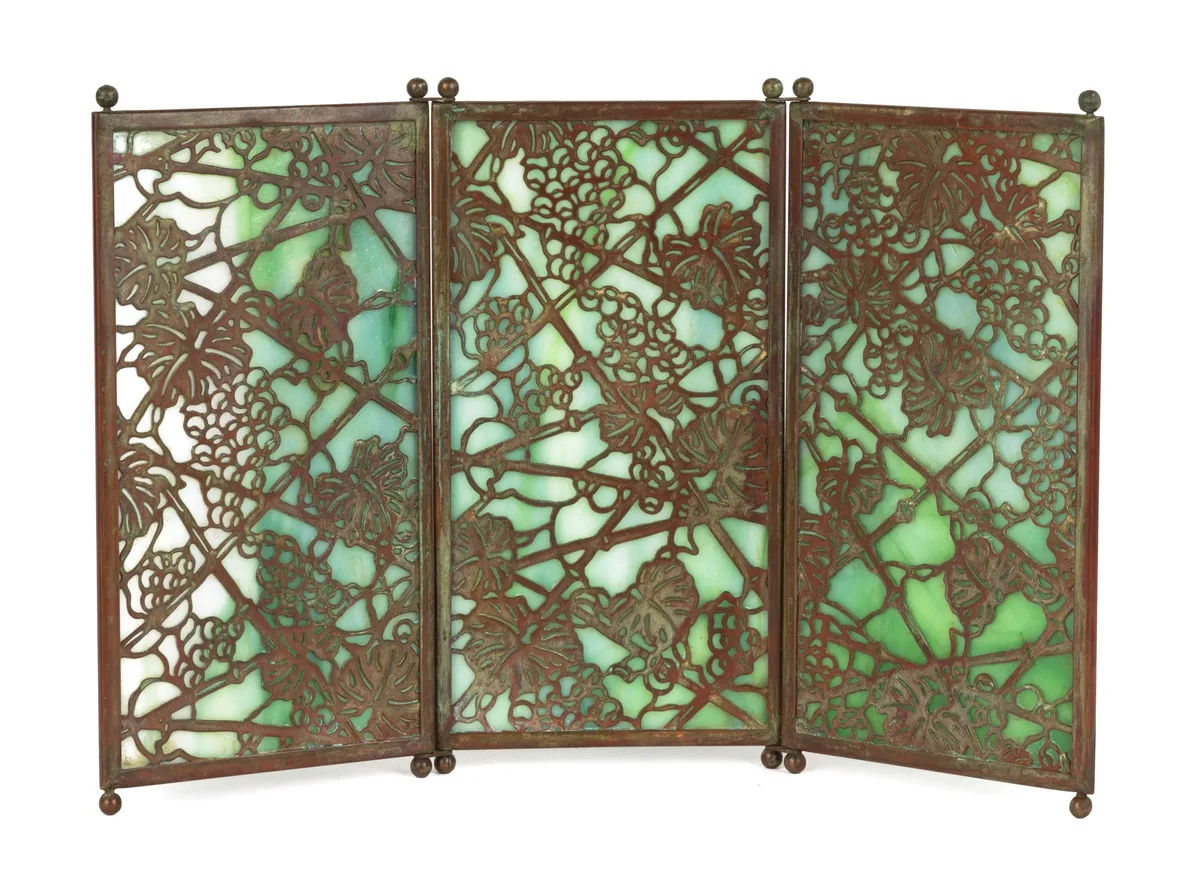 Grapevine Screen by Tiffany Studios, sold Mar 2019