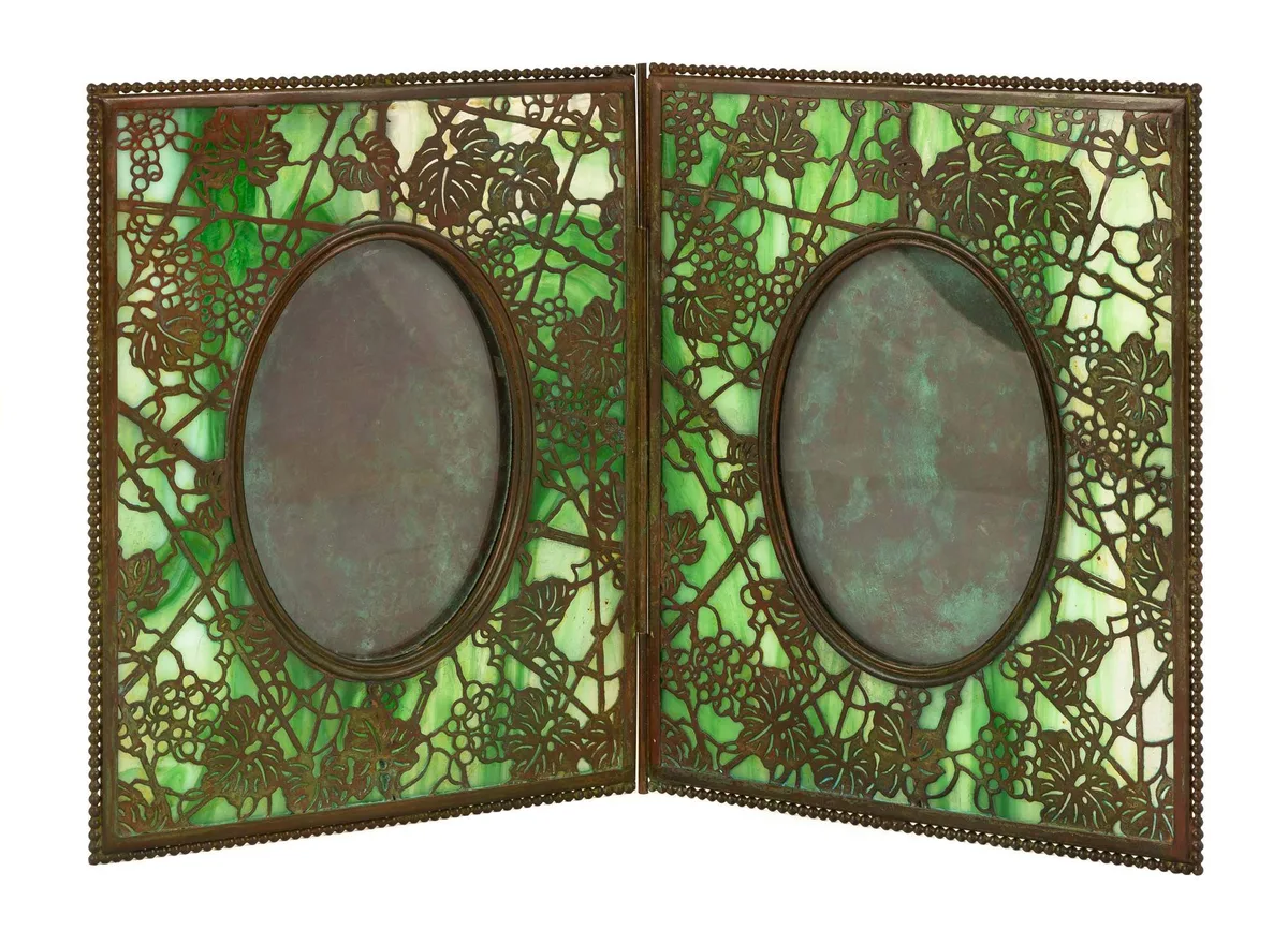 Double Picture Frame by Tiffany Studios, sold Sep 2019