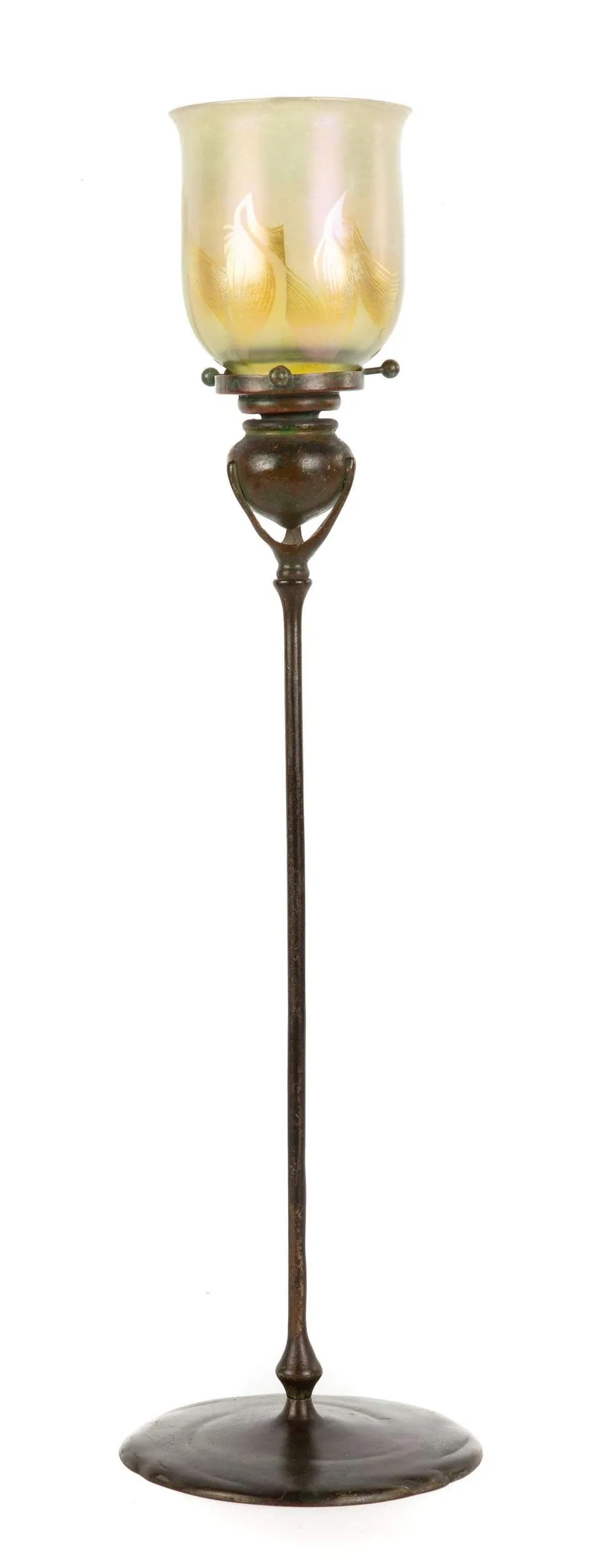 Candlestick by Tiffany Studios, sold Nov 2019