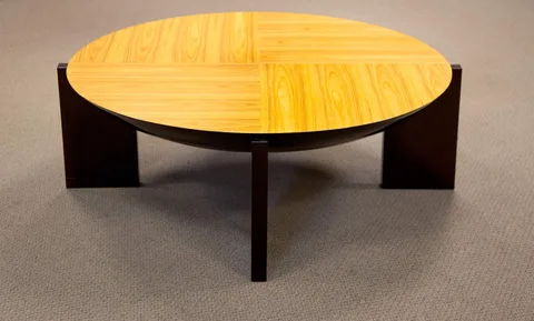 Wendell Castle, Olympia Coffee Table, Ash top & ink enamel base