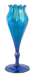 Louis Comfort Tiffany, Blue Favrile Vase