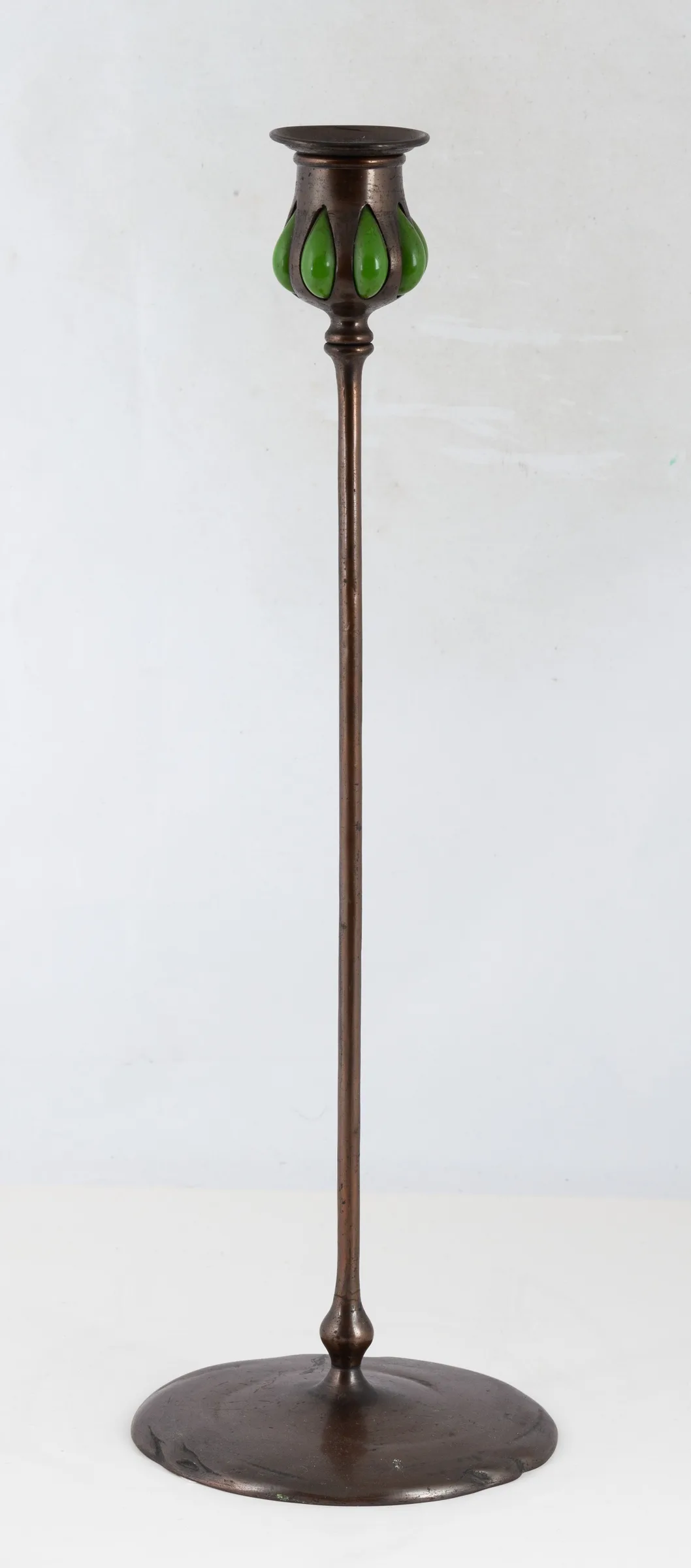 Blown-Out Candlestick by Tiffany Studios, sold Sep 2024