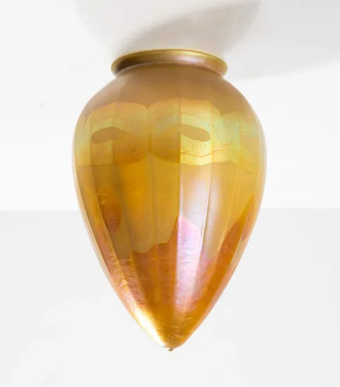 Tiffany Studios, Favrile Decorated Shade, 1910, favrile glass