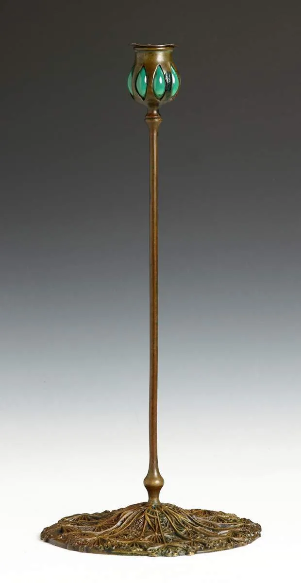 Candlestick by Tiffany Studios, sold May 2013