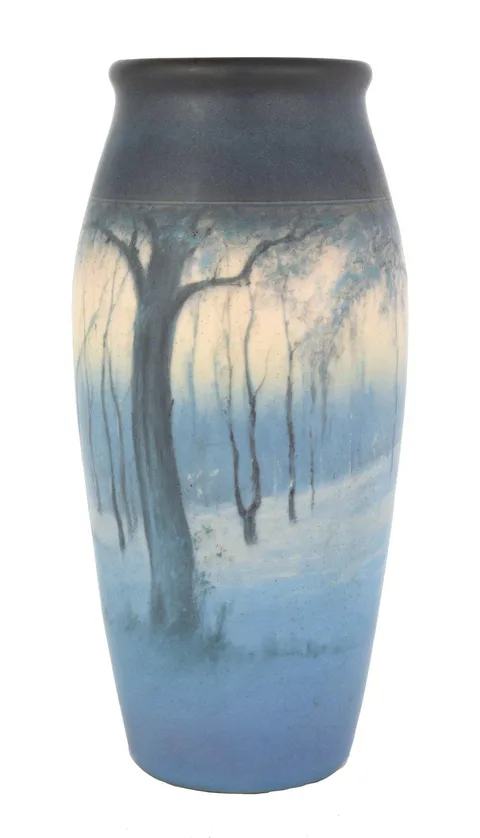 Art Pottery Scenic Vase by Rookwood Pottery, sold May 2019