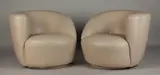 Vladimir Kagan, Pair of Nautilus Swivel Chairs