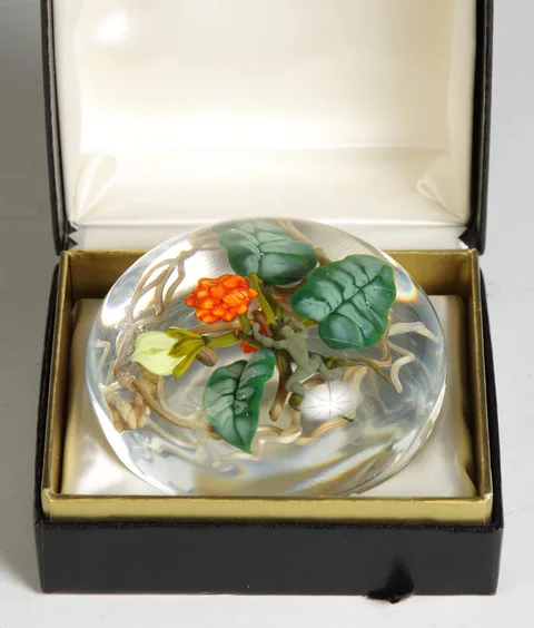 Glass Paperweight by Paul Stankard, sold May 2013